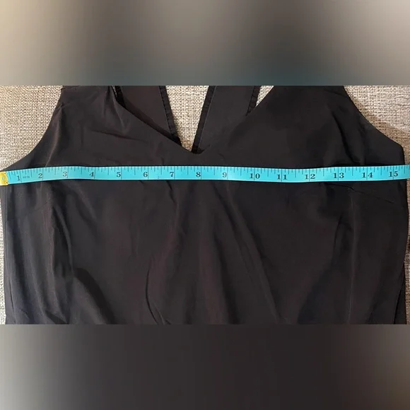 ATHLETA Savannah Ruffle Strap Drawstring Waist
Mini Dress Pockets Black XS NWT - Picture 6 of 7